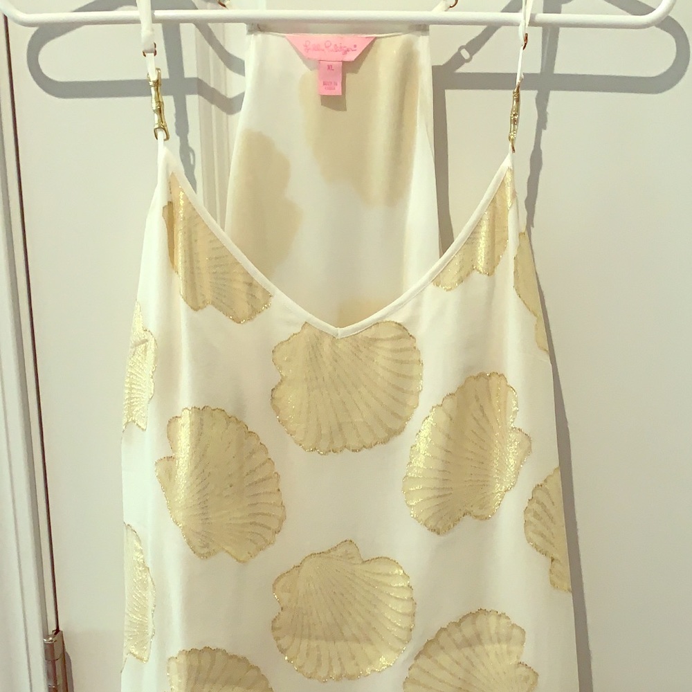 Lilly Pulitzer Gold Shell Tank top - XL